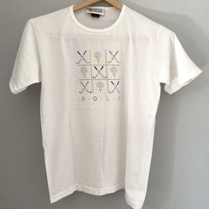 Christine Alexander Golf T-shirt embellish rhinestones Tic tac Golf
